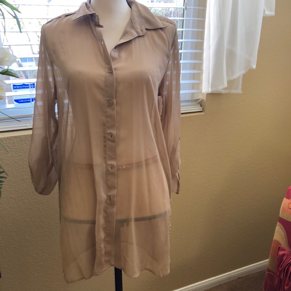 Ingredients long sleeve tunic blouse